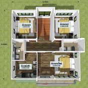 แบบบ้านสองชั้นสไตล์คอนเทมโพรารีผสานกลิ่นอายวินเทจ 4 ห้องนอน 3 ห้องน้ำ พื้นที่ 160 ตรม