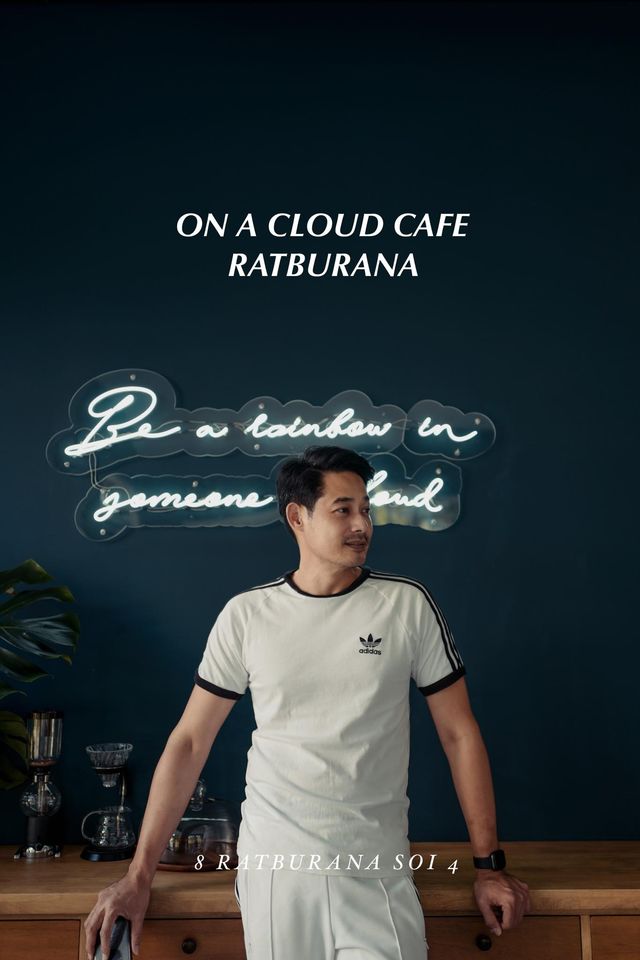 “On a Cloud cafe” คาเฟ่สีน้ำเงิน ดีไซน์อบอุ่นเหมือนบ้านของ “เพชร กรุณพล”