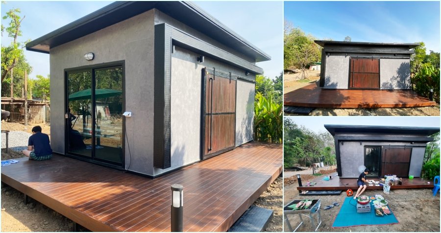 รีวิว “สร้างบ้านสวนน็อคดาวน์” ที่พักเล็ก ๆ ส่วนตัวหนีภัยโควิด