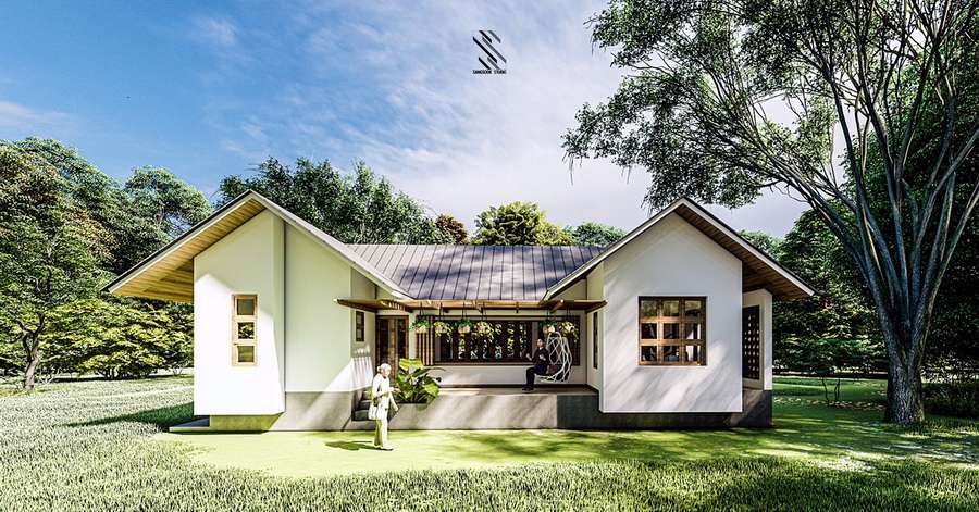 แบบบ้านสไตล์ญี่ปุ่น ดีไซน์รูปตัวยู U-Shape House พร้อมจัดสวนญี่ปุ่นไว้กลางบ้าน