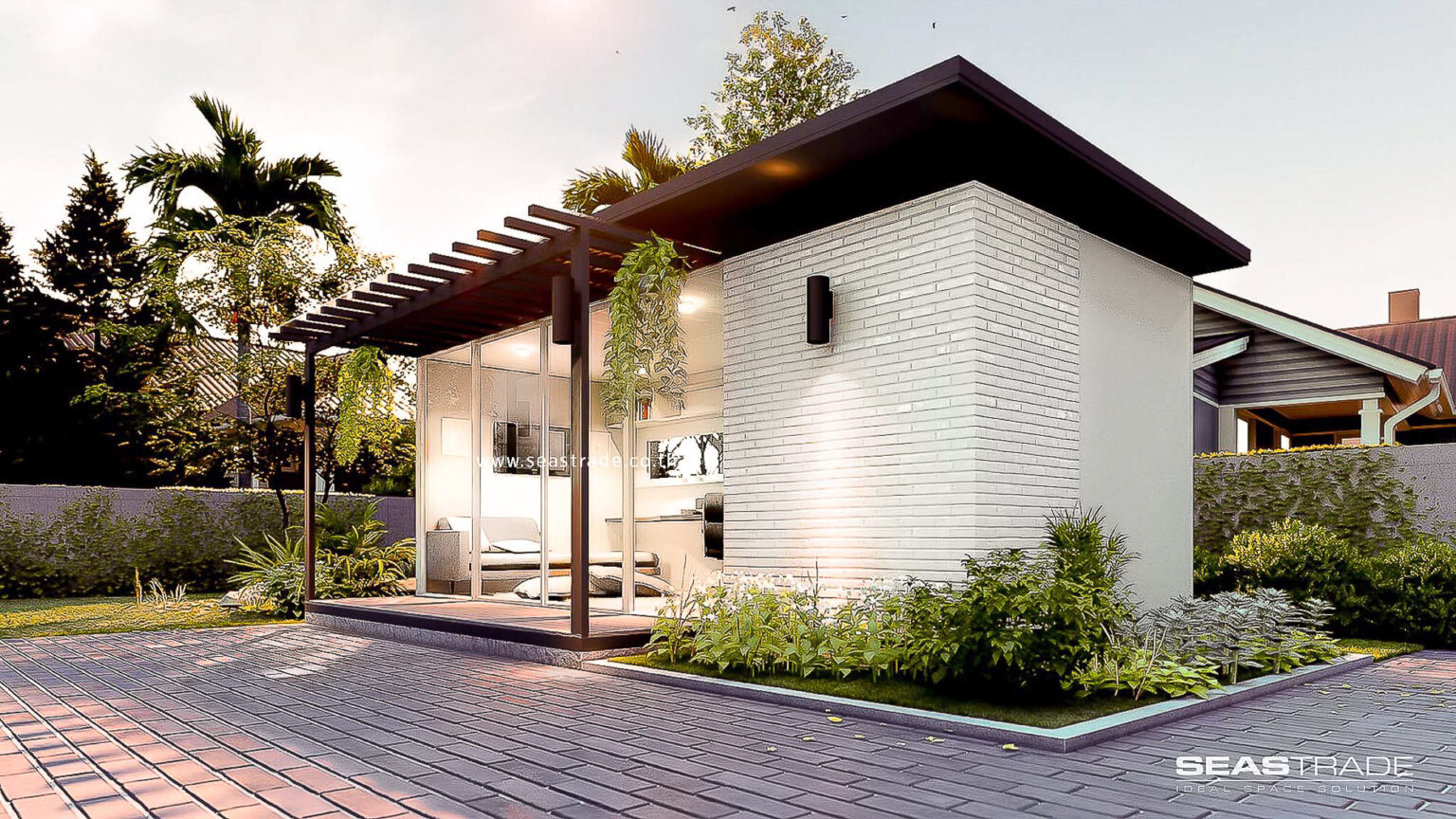 แบบห้องทำงานสำเร็จรูป พื้นที่สร้างสรรค์ผลงานในขนาดพอเหมาะ พร้อมห้องน้ำในตัว