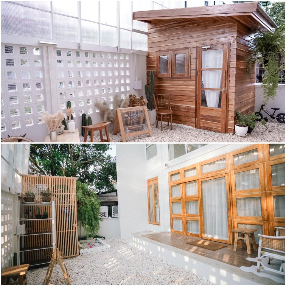 บ้านสามชั้นสไตล์มินิมอลพร้อมคาเฟ่ ชั้นล่างเป็นร้าน ชั้นบนเป็นบ้าน อบอุ่นด้วยงานไม้โทนสีคัสตาร์ด