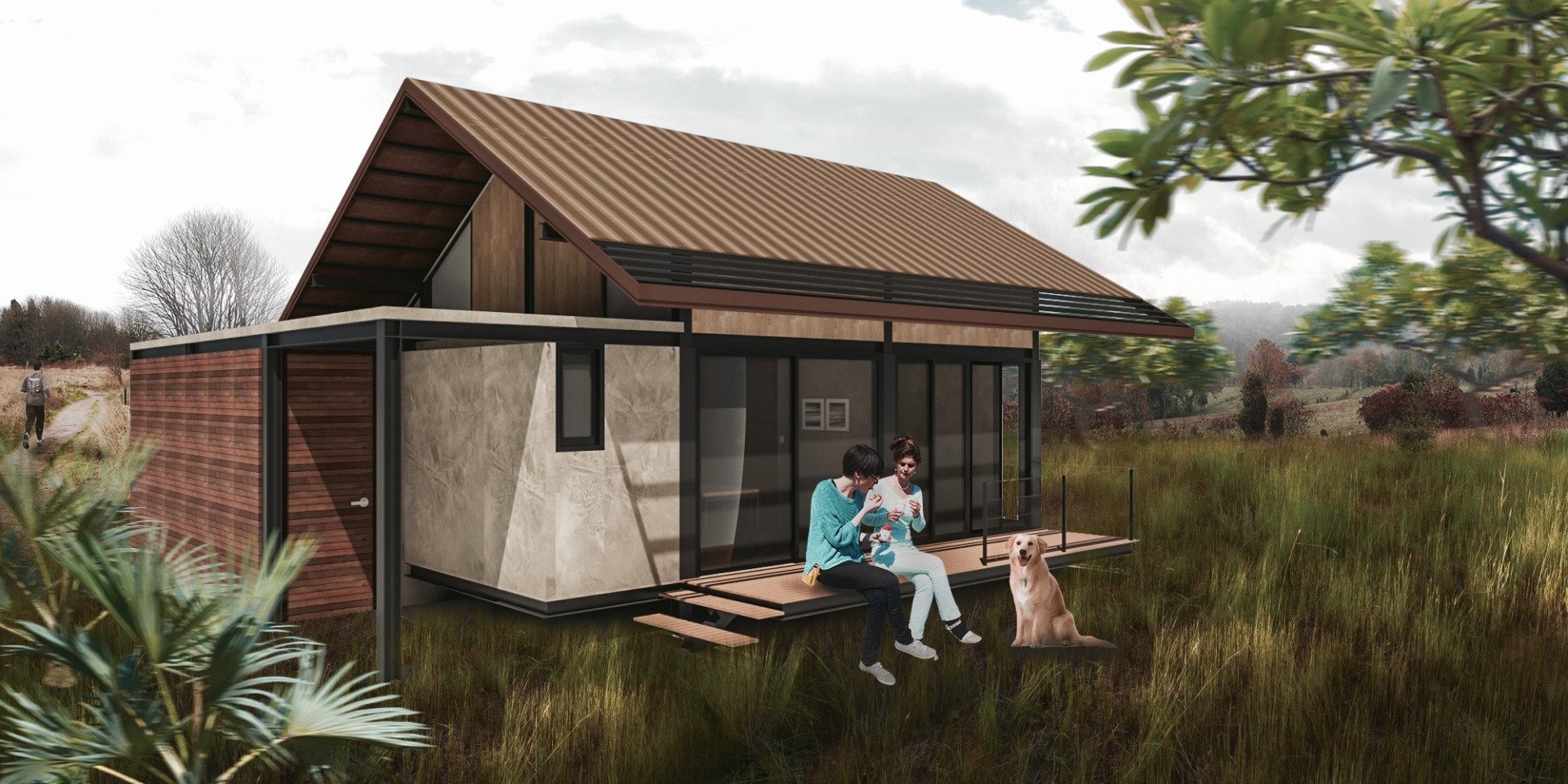 แบบบ้านแจกฟรี จาก ธอส แบบบ้านรักษ์โลกราคาไม่เกิน 2 ล้าน