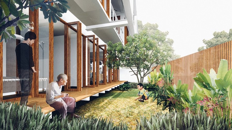 แบบบ้านแจกฟรี จาก ธอส แบบบ้านรักษ์โลกราคาไม่เกิน 2 ล้าน