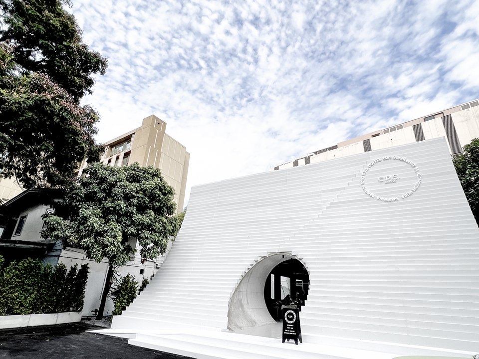 CPSCOFFEE คาเฟ่ที่นำจุดวงกลมมาเล่าในภาษาการออกแบบได้อย่างกลมกล่อม