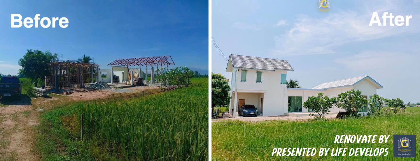 พาชม ผลงานการรีโนเวท “บ้านกลางทุ่งนา” พร้อมบรรยากาศตกแต่งภายในแบบมินิมอล