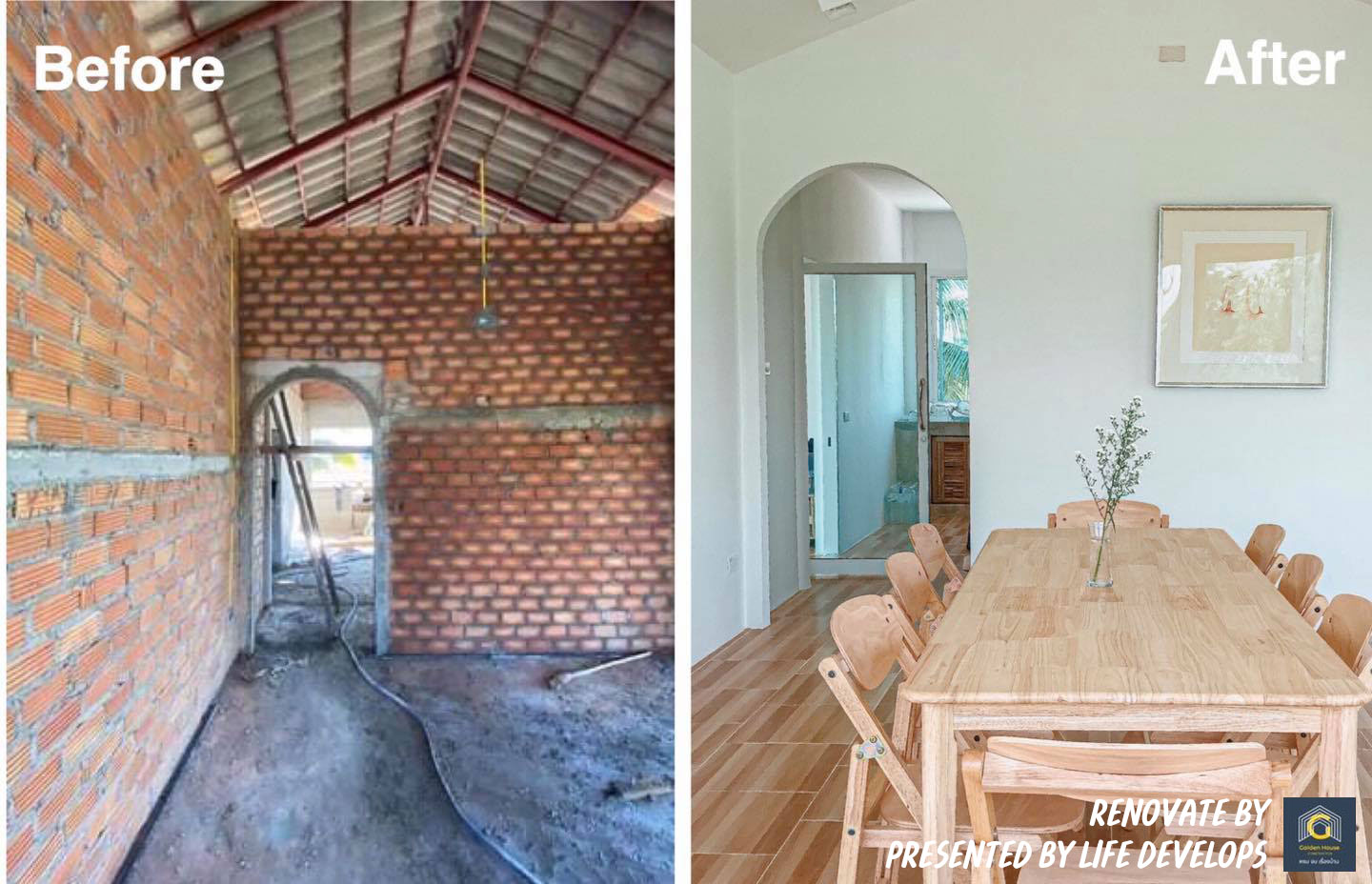 พาชม ผลงานการรีโนเวท “บ้านกลางทุ่งนา” พร้อมบรรยากาศตกแต่งภายในแบบมินิมอล