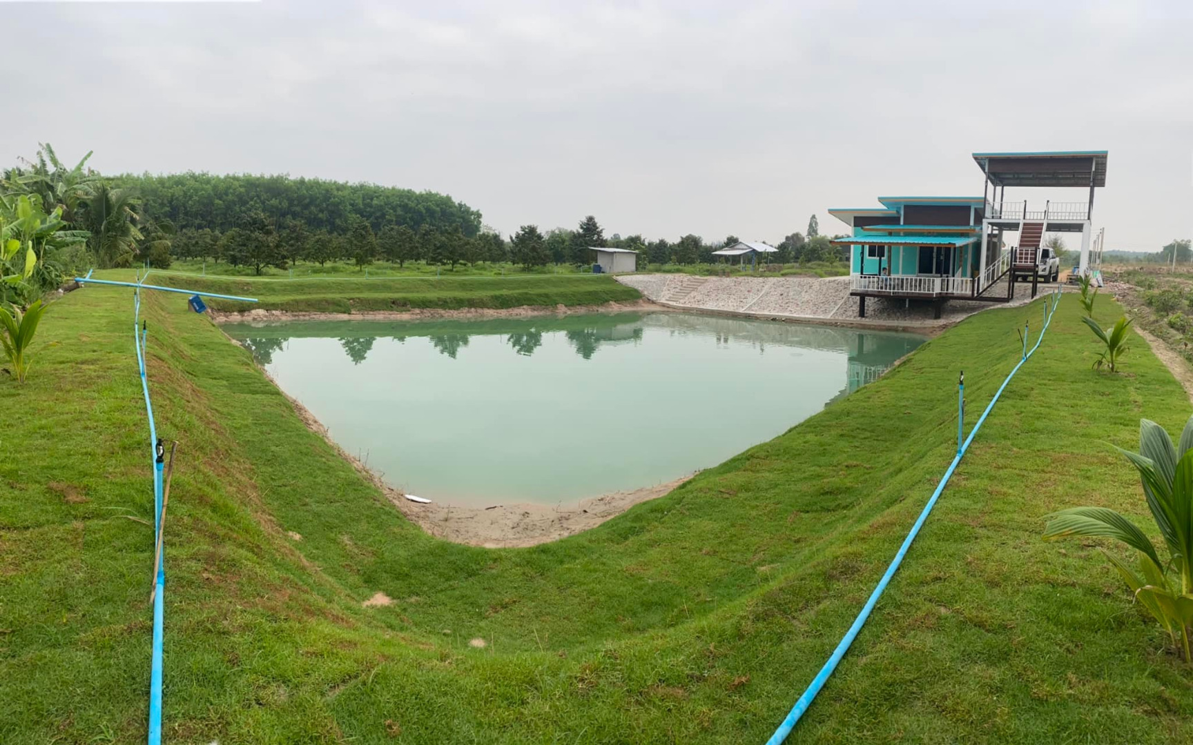 รีวิวบ้านริมสระน้ำในสวนทุเรียน สร้างเองจากน้ำพักน้ำแรงแบบเริ่มต้นจากศูนย์