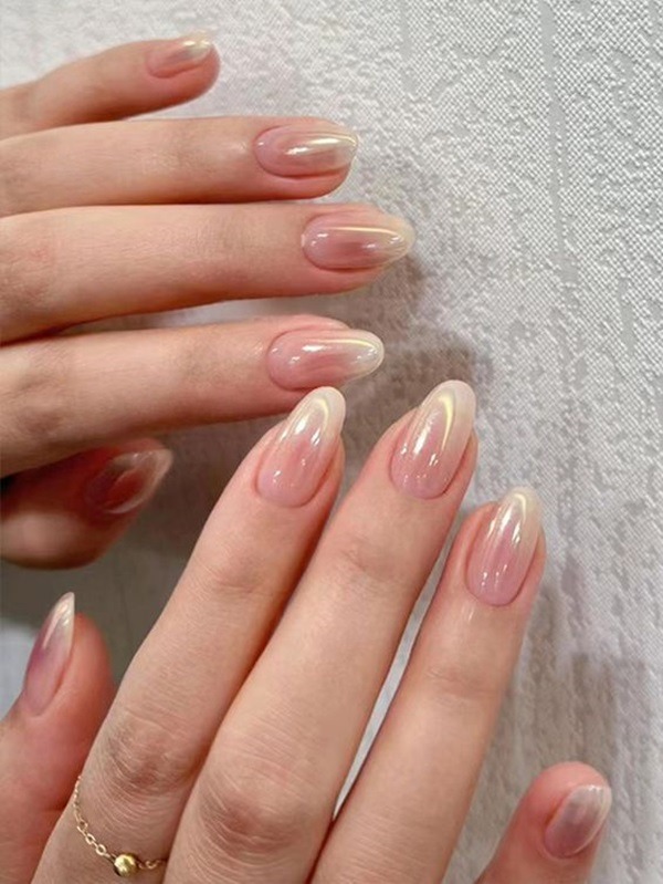 French Chrome Nails