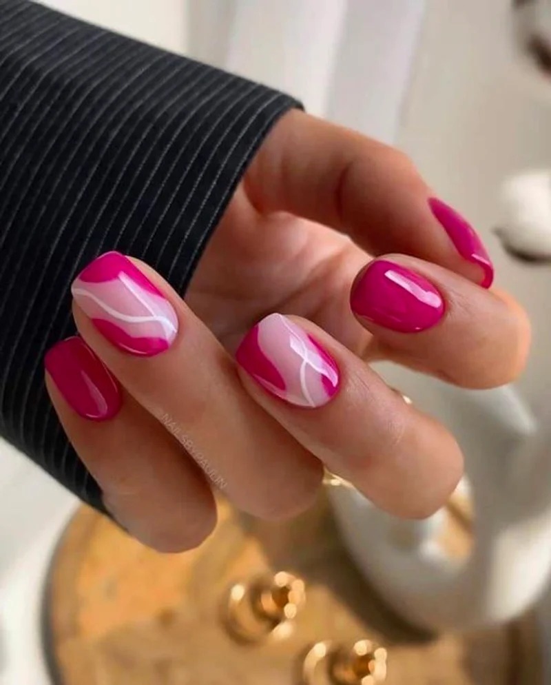 Viva Magenta Nails